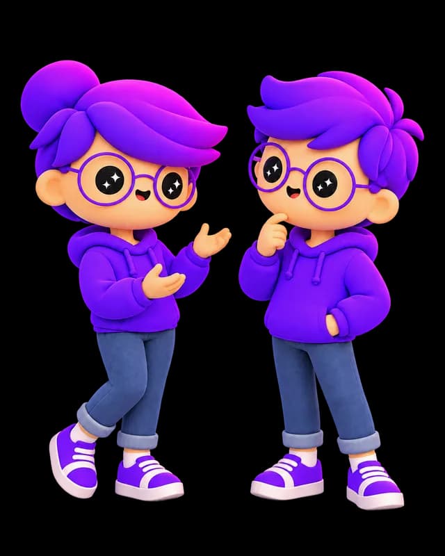 Mascotes do Tchr conversando